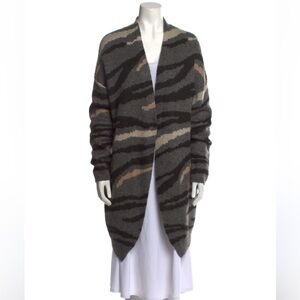 Designer long cardigan with tiger details!